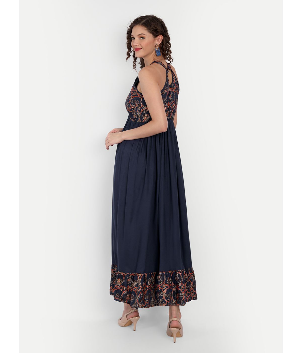 Daevish Women A-Line  Ankle Length Maxi Dress 