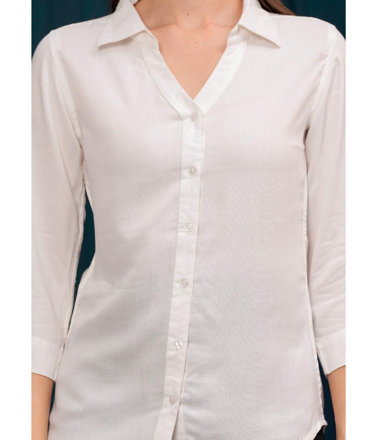 Daevish New Casual 3/4 Sleeves V Nack Shirt for Women & Girl's